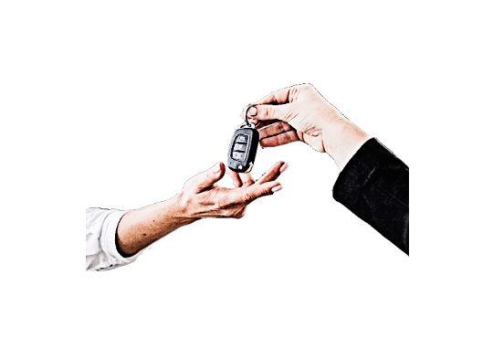 鍵の受け渡しの写真